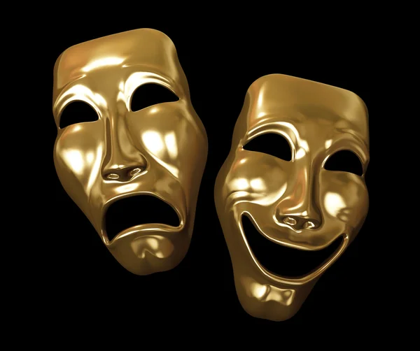 Drama and comedy masks — Stock Photo, Image