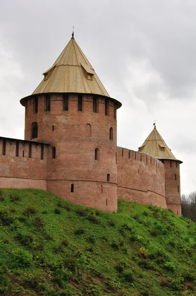 Veliky Novgorod, tower Mitropolchya — Stock Photo, Image