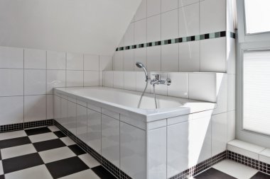 modern bir banyo, güzel iç