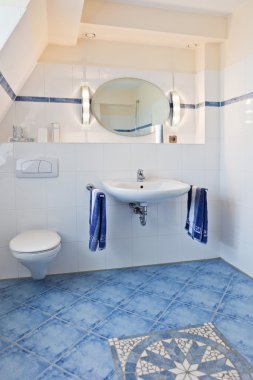 modern bir banyo, güzel iç