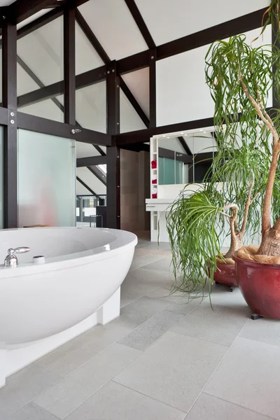 Hermoso interior de un baño moderno — Foto de Stock