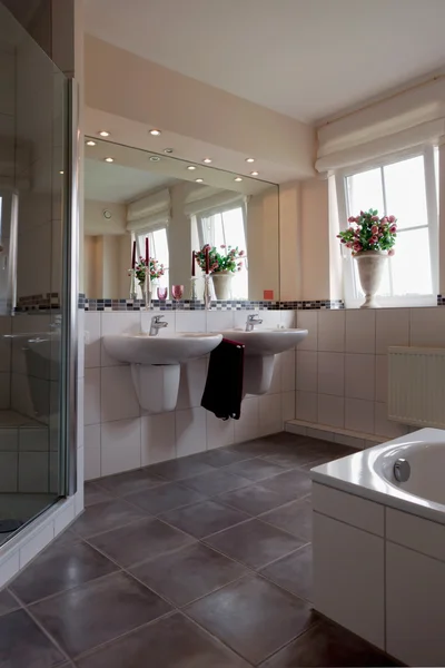 Bel intérieur d'une salle de bain moderne — Photo