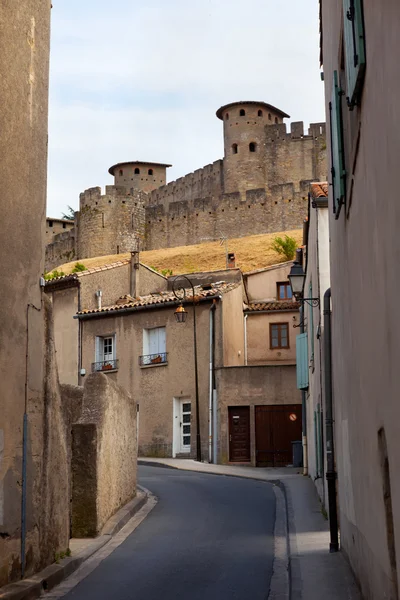 Vár a carcassonne - Dél-Franciaország — Stock Fotó