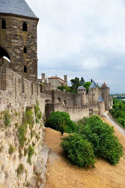 Slott av carcassonne - södra Frankrike — Stockfoto
