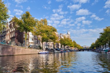 Amsterdam canals clipart