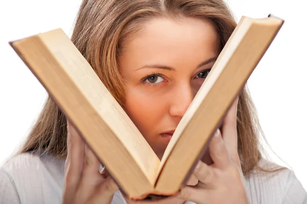 stock image Woman with book