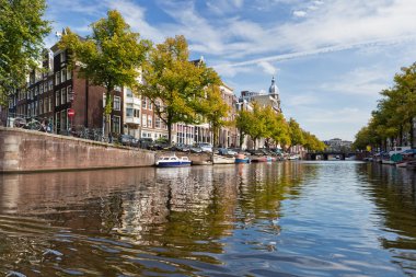 Amsterdam canals clipart