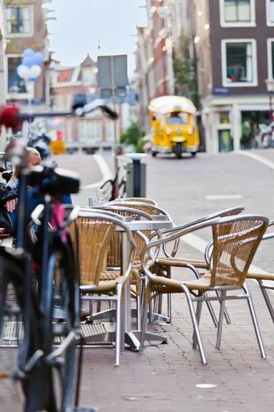 The street scene in Amsterdam — Stock Photo, Image