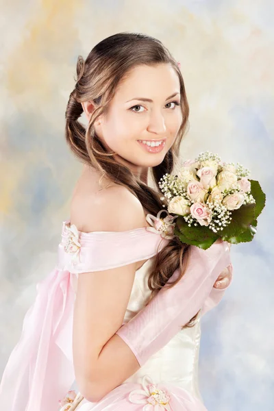Hermosa mujer vestida de novia — Foto de Stock