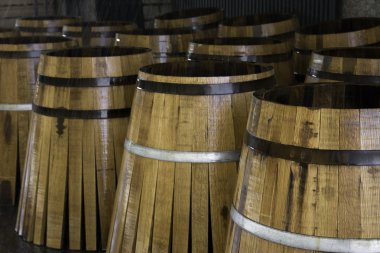 Staves for manufacturing barrels of wine clipart