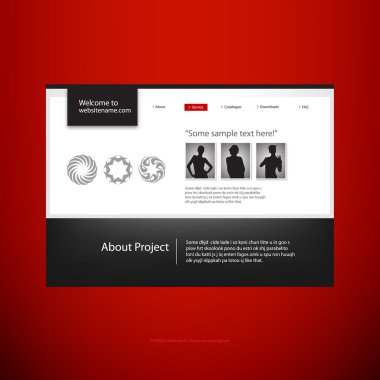 Web sitesi tasarım şablonu