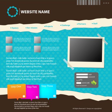 Web site design template clipart