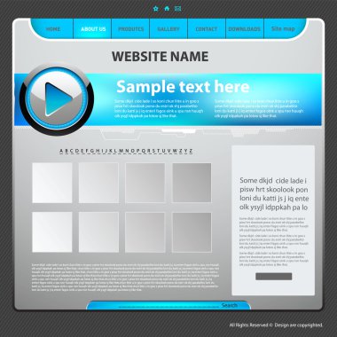 Web site design template clipart