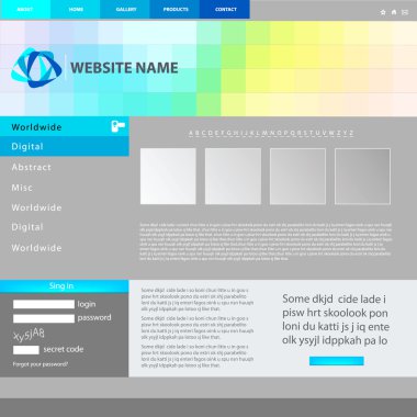 Web sitesi tasarım şablonu
