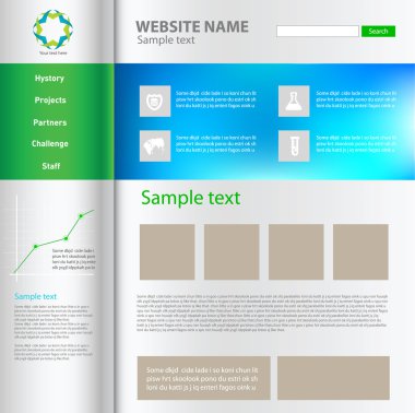 Web site design template clipart