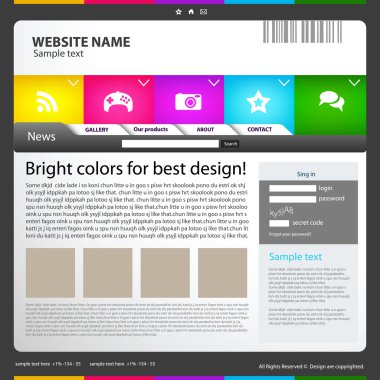 Web site design template clipart