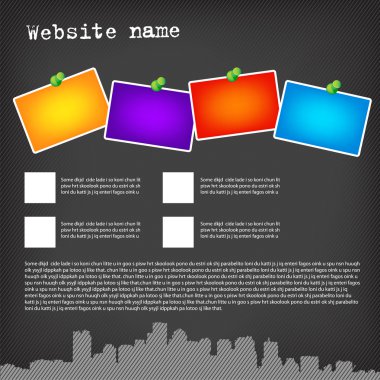 Web site design template clipart