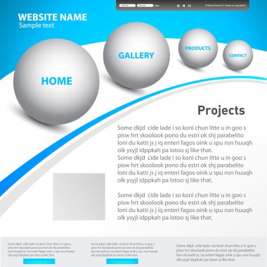 Web site design template clipart