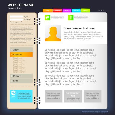 Web site design template