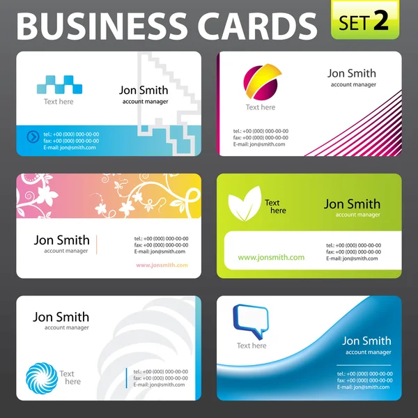 Business card set. — Stock Vector