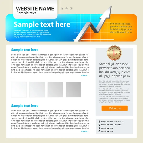 Πρότυπο σχεδίασης Web site — Διανυσματικό Αρχείο