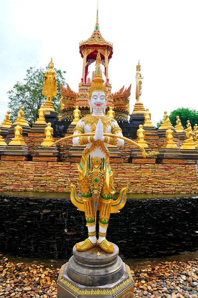 थाईलैंड मूर्तिकला रामायण चित्रित — स्टॉक फ़ोटो, इमेज