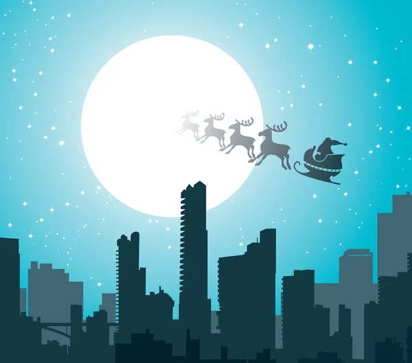 stock vector Christmas City