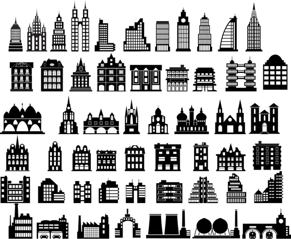 Casas vectoriales — Vector de stock