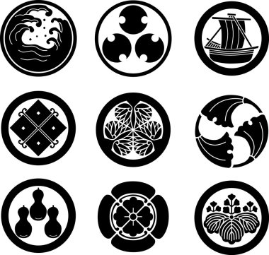 Japanese Family Crests 3 clipart