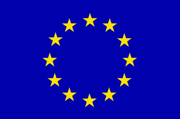 Ένα Διάνυσμα Σημαία Της Ευρωπαϊκής Ένωσης Ευρώπη — Διανυσματικό Αρχείο