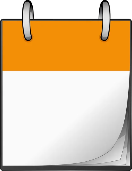 Orange Calendar — Stock Vector
