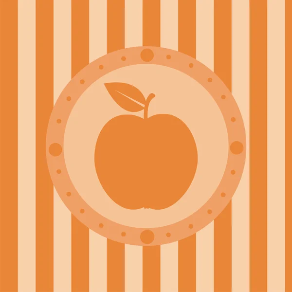 Apfel-Hintergrund — Stockvektor