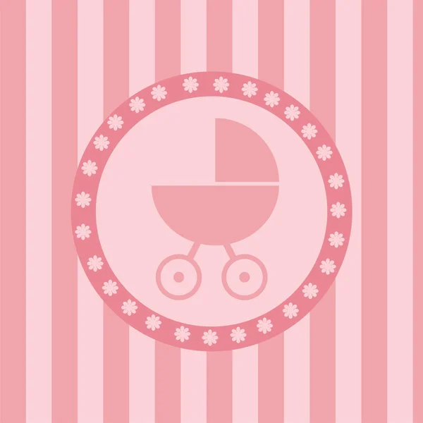 Baby arrival background — Stock Vector