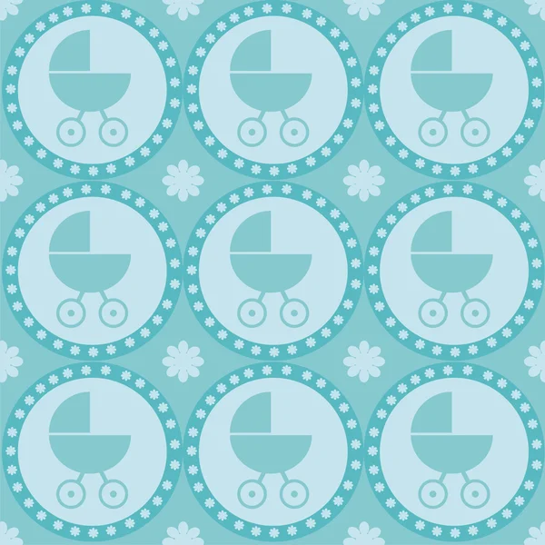 Baby arrival pattern — Stock Vector