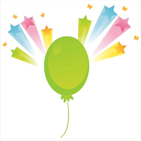 Sıçrama ile balon — Stok Vektör
