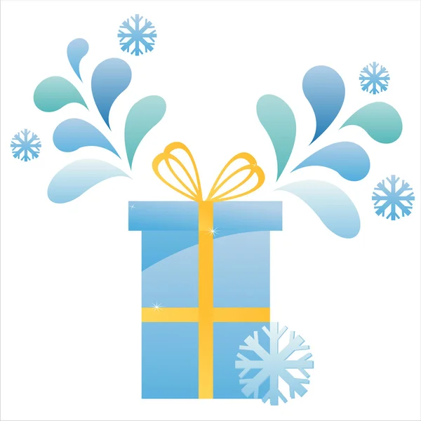 Winter gift — Stockvector