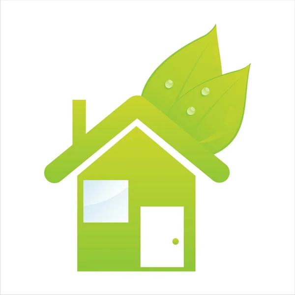 Eco house — Stock Vector