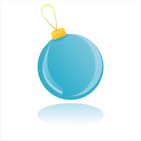 Bola de Natal brilhante — Vetor de Stock