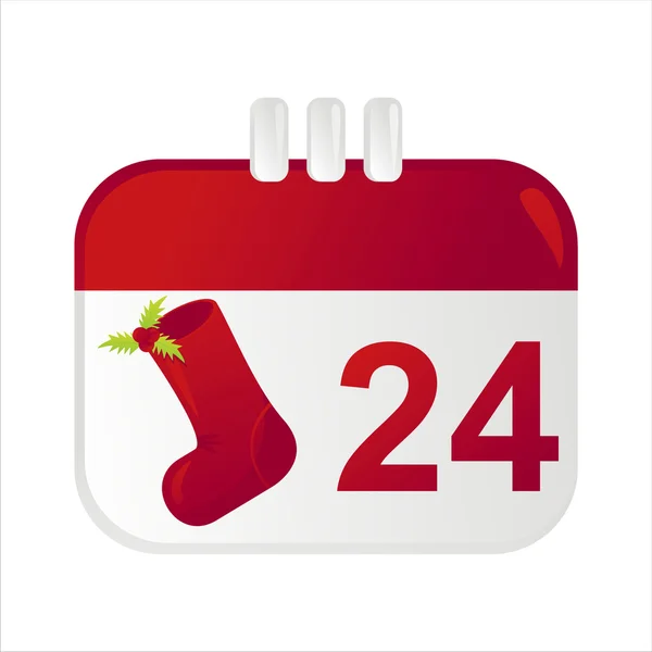 Icona del calendario di Natale — Vettoriale Stock