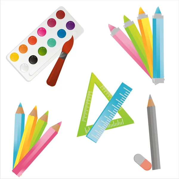 Iconos de herramientas de dibujo — Vector de stock