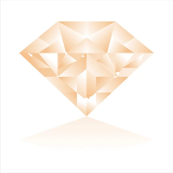 Glanzende diamant — Stockvector