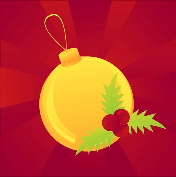 クリスマスボールの背景 — ストックベクタ