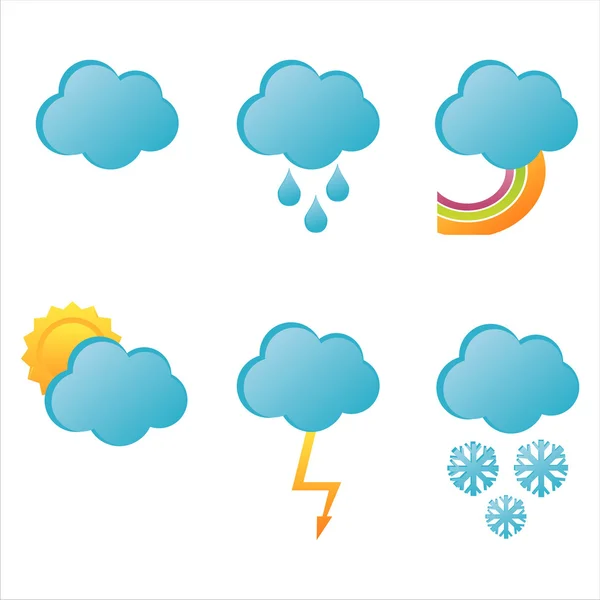 Иконки погоды — стоковый вектор