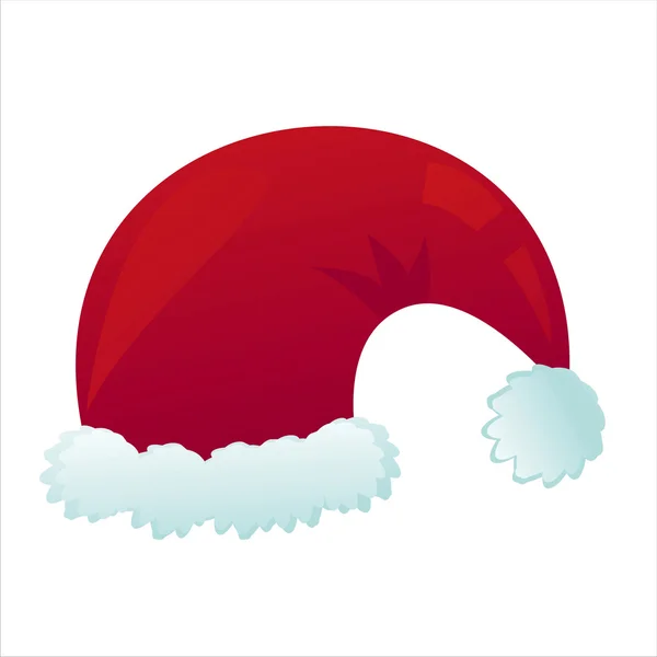 Glänzende Weihnachtsmütze — Stockvektor