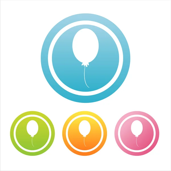 Πολύχρωμο μπαλόνι σημάδια — Διανυσματικό Αρχείο