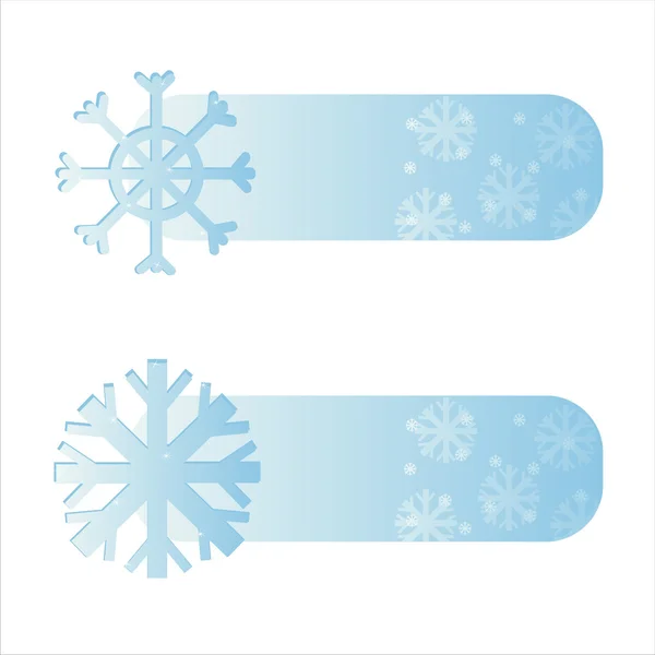 Bannières hiver — Image vectorielle
