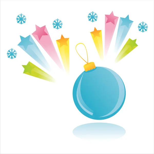 Christmas ball med stänk — Stock vektor