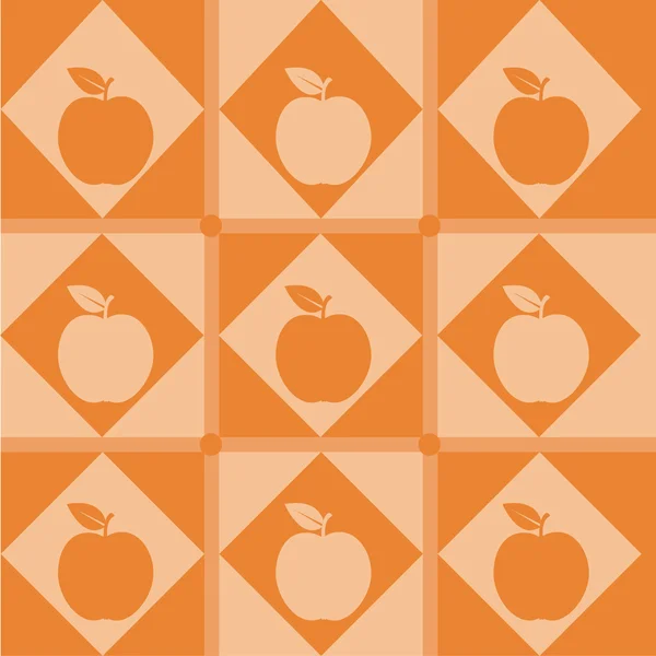 Apfelmuster — Stockvektor