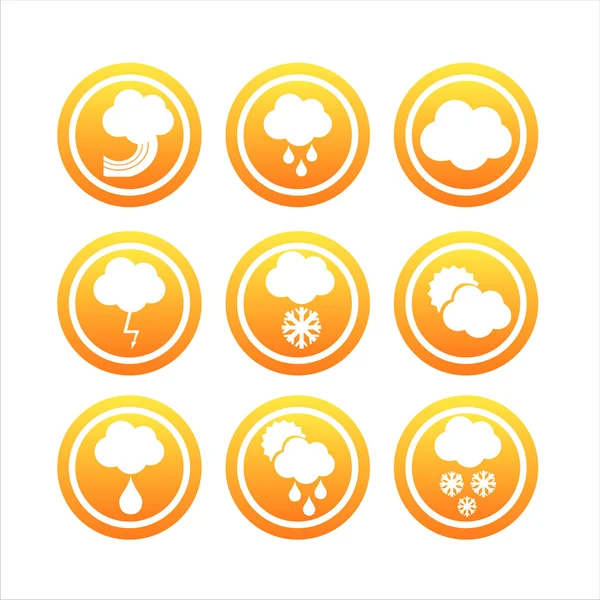 橙色天气迹象 — 图库矢量图片