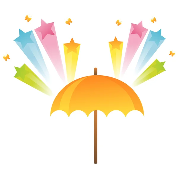 Зонтик с брызгами — стоковый вектор
